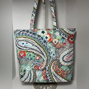 VERA BRADLEY Citrus Paisley Tote Bag